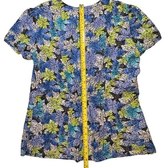 WHITE CROSS Floral Scrub Top‎ Size Size Small Multicolor Medical Uniform Nurses - Picture 12 of 12